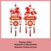 2026 Year Of The Horse Decoration Chinese New Year Decorations Blessing Horse Hanging Tassel Pendant for Spring Festival