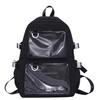 Versatile Large-Capacity Transparent Ita Backpack for Girls and Women