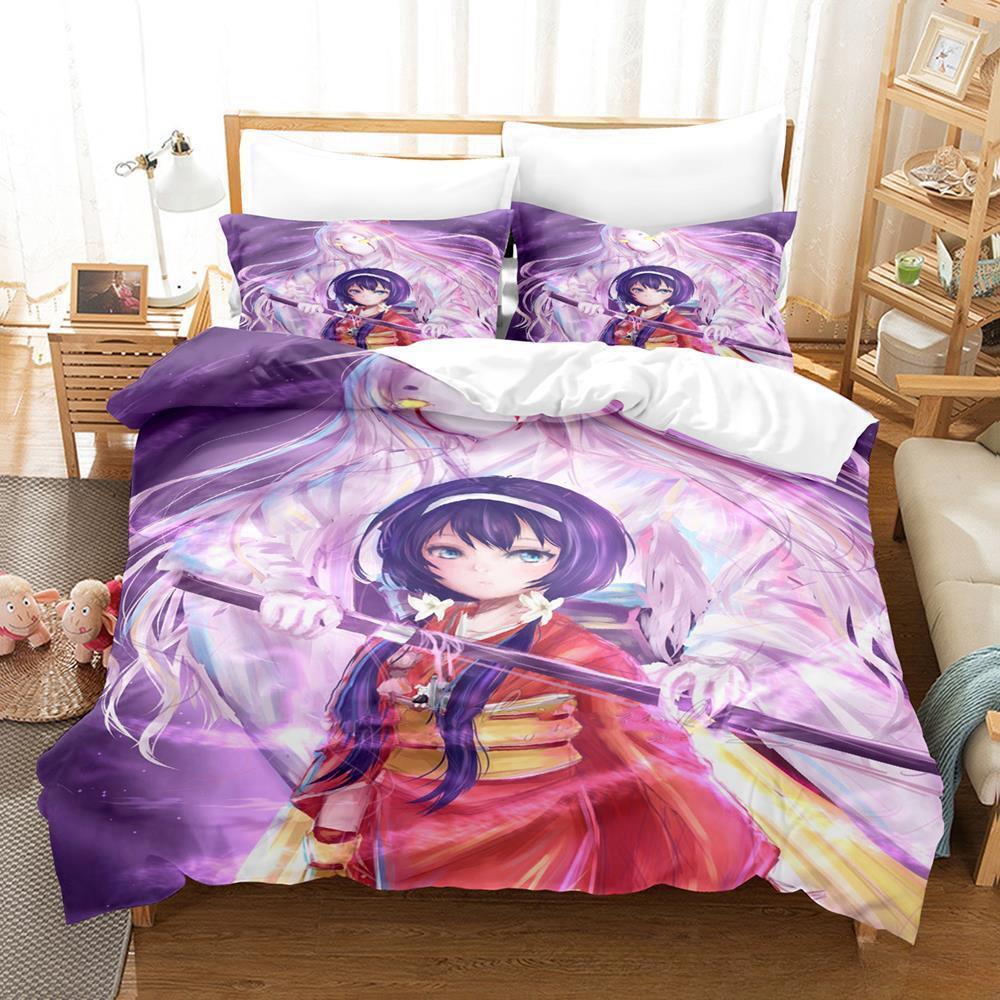 3D Print Anime Kawaii Girl Kyouka 2/3pcs Bedding Set Single Twin Full Queen King Size Bed Set Adult Kid Bedroom Duvet Cover Sets