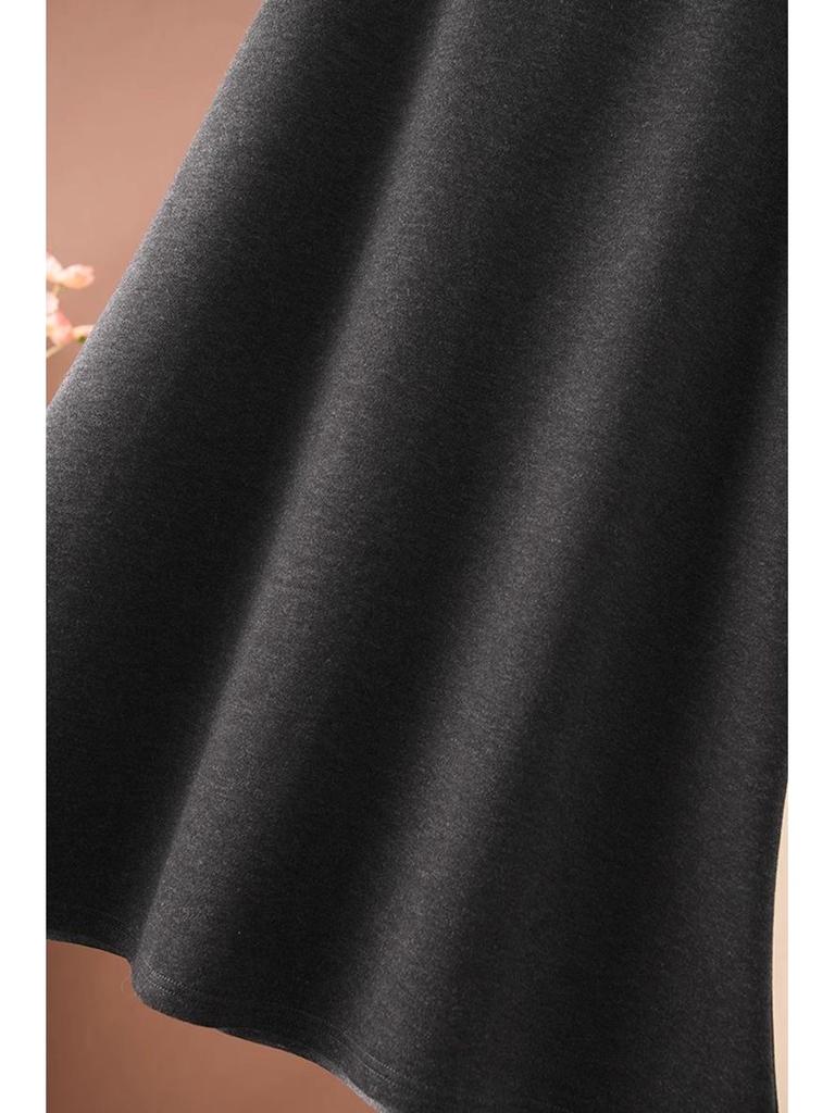 2025 Autumn/Winter Women's High-Quality Woolen A-Line High-Waisted Long Skirt