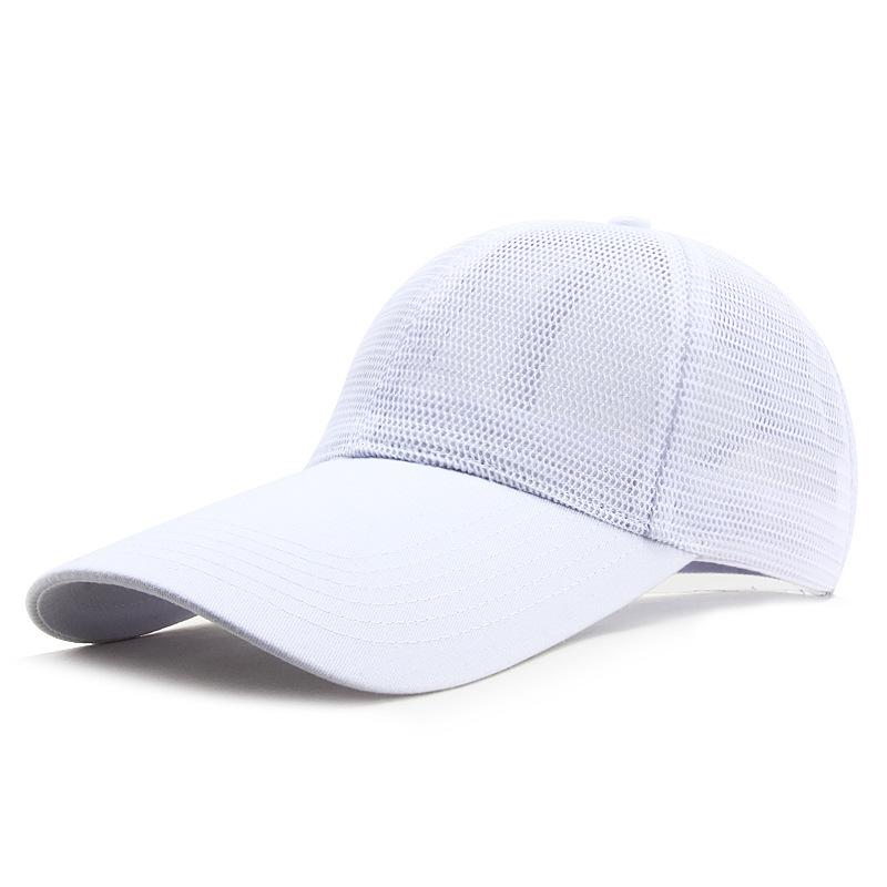 11cm Long Peak Sun Cap Lady Summer Sunshade Sport Hat Men Big Size Mesh Baseball Caps 55-60cm 60-65cm