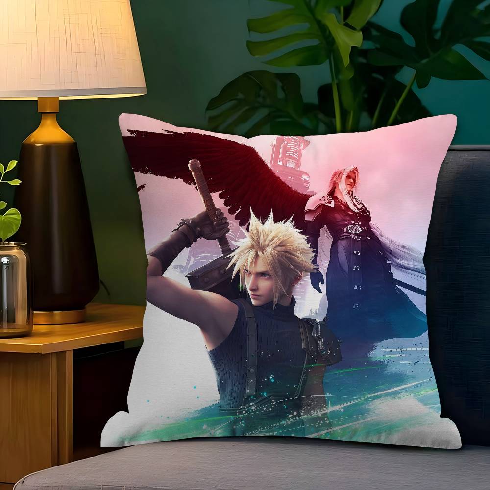 Game F-Final F-Fantasy Cushion Cover Inches Farmhouse Decor Home Throw Pillow Covers For Couch Decorations