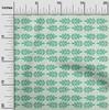 oneOone Cotton Poplin Green Fabric Asian Block Print Diy Clothing Quilting Fabric Print Fabric By Yard 42 Inch