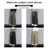 FARUISHI Men's Summer Techwear Loose Straight Cargo Pants