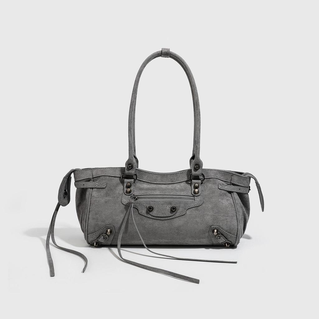 Modna zamszowa torba motocyklowa: Wszechstronna torebka i listonoszka dla kobiet