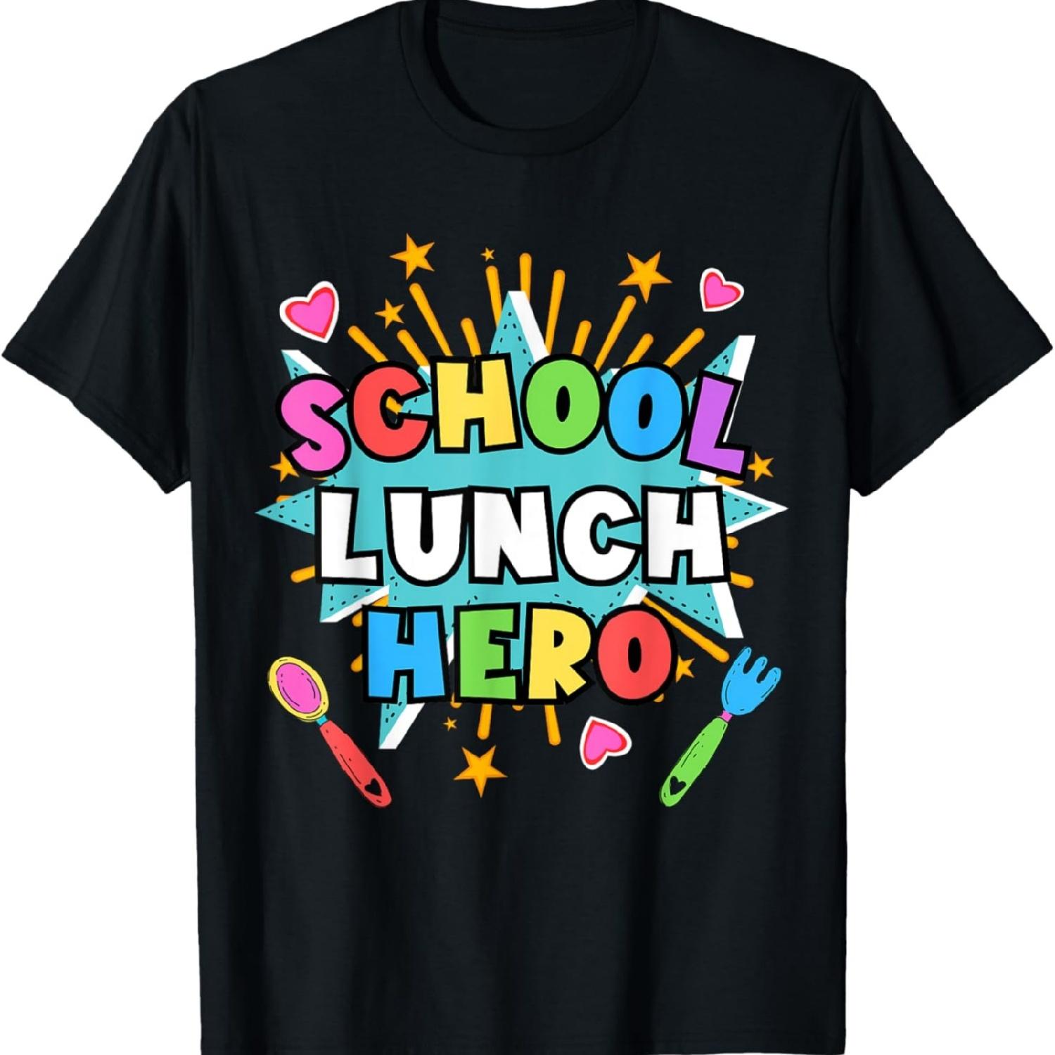 Lunch Hero Squad Tee a Food Service worker School lunch hero T-Shirt S