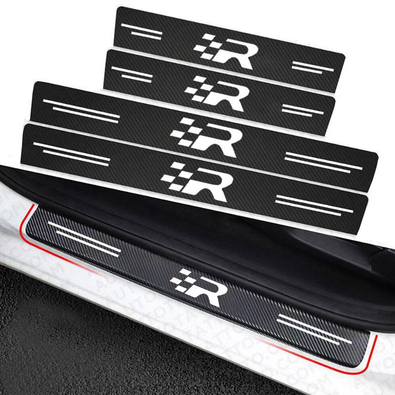 USYM3 Car Door Sill Stickers For Seat R Formentor Born Ateca Toledo Leon Ibiza Alhambra Exeo Altea Arona Mii IBL Car Accessories