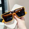 Retro Korean One-piece Large-frame Windproof Sunglasses Women's Retro Ins Yellow Glasses Men's Driving UV400