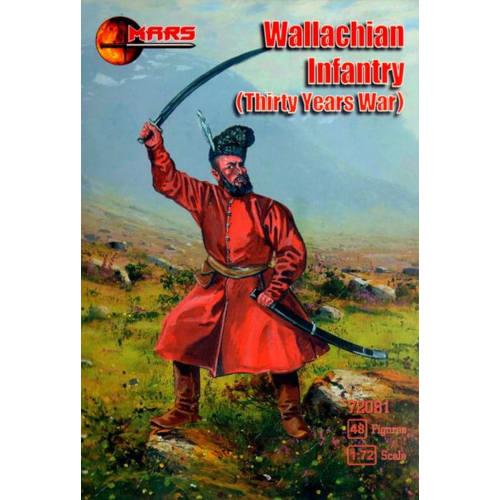 Mars Figures 1/72 Scale Wallachian Infantry from the Thirty Years' War, 12 Poses, 48 ??Figures, Plastic Model Kit, ORM72081