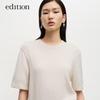 Edition Women's Pure Cashmere Round Neck Short Sleeve Knitted T-Shirt