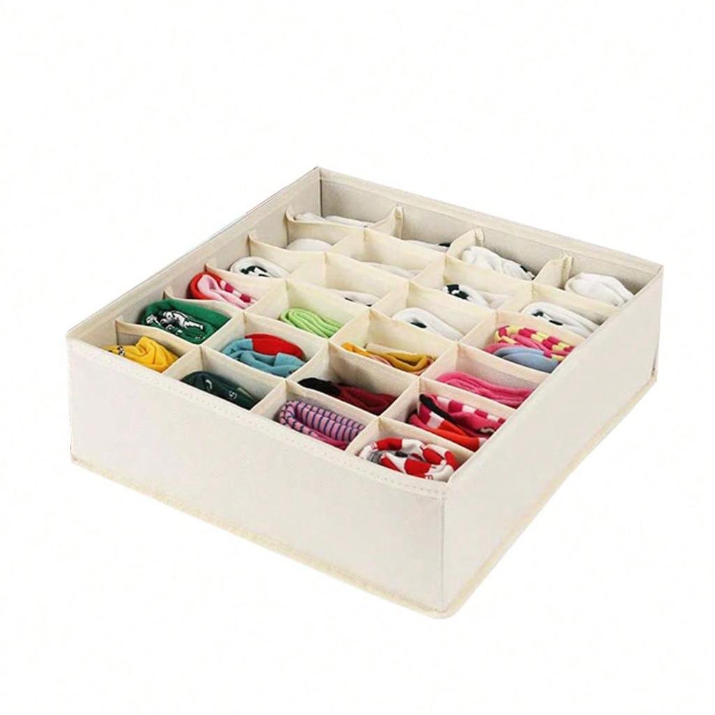 Foldable Underwear & Bra Organizer: 3-in-1 Drawer Box for Panties, Bras & Socks