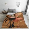 Ballerina Cappuccina Cappuccino Italian Brainrot Plush Blanket Students  Flannel Throw Blanket For Couch Chair Soft Bedspread