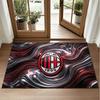 AC Milan Design Crystal Velvet Rug Soft Decorative Mat for Bedroom Entrance