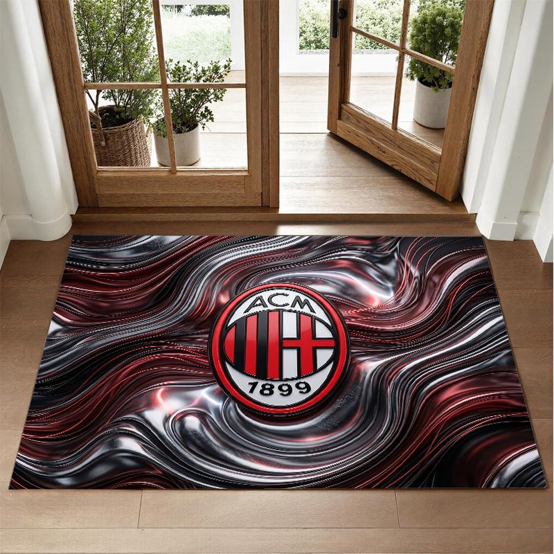AC Milan Design Crystal Velvet Rug Soft Decorative Mat for Bedroom Entrance