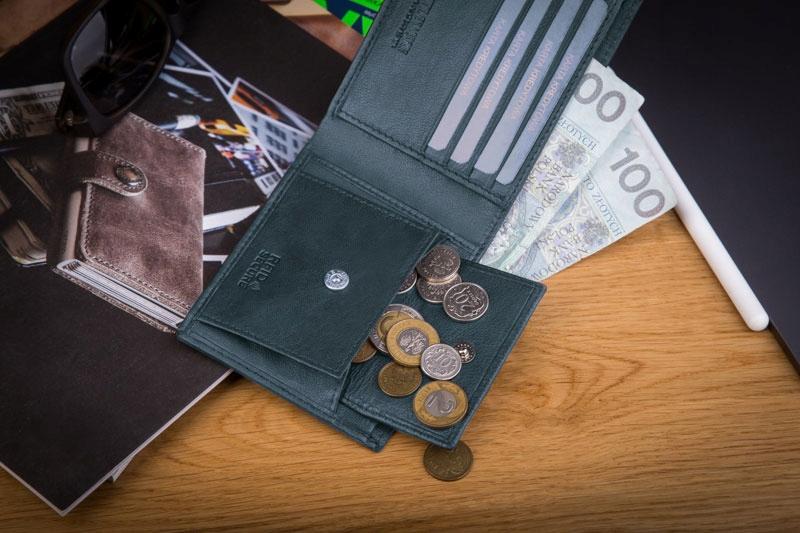 ETPM-KZ-66 NAVY Men' wallet OPTIMAL + CERTIFICATE