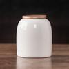 Suet Jade Ceramic Tea Can Size Aluminum Alloy Sealed Can Household Pu'er White Tea Loose Tea Can High-grade