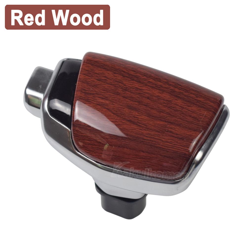 Carbon / Wood / Black Automatic AT Gear Shift Knob Lever Shifter Head For Hyundai Ix35 Ix25 Mistra Tucson Kia Sportage R K4 K3