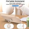 For Samsung Galaxy A57 5G Case Liquid Silicone Kickstand Cover with 2.5D Arc Edge Tempered Glass Film