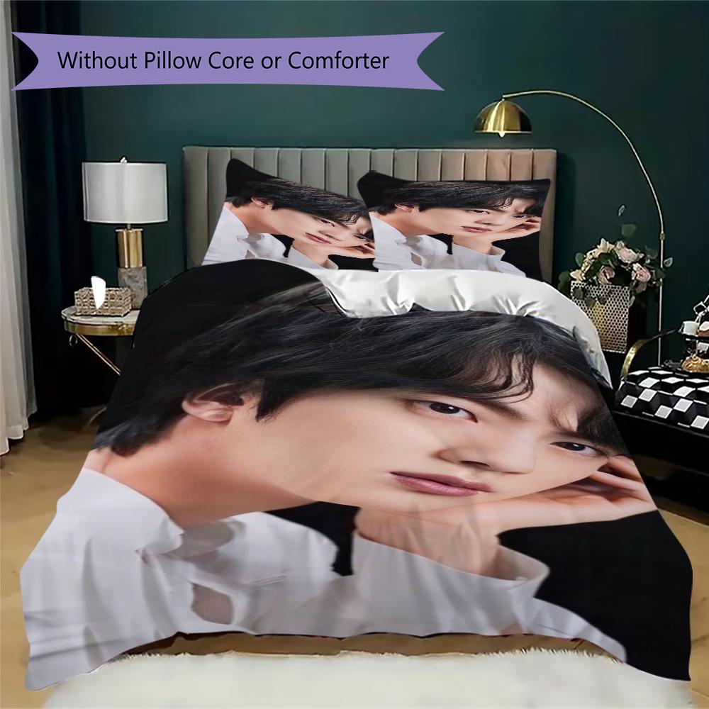 Elegant Jin White Shirt Bedding 1 Duvet Cover 2 Pillowcase Without Core Without Core Bedding Set Soft And Comfortable