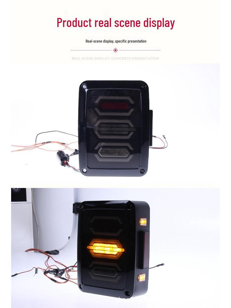 LED-Rückleuchteneinheit für 07-17 Jeep Wrangler JK: Tagfahrlicht, Bremslicht und Blinkerleuchten