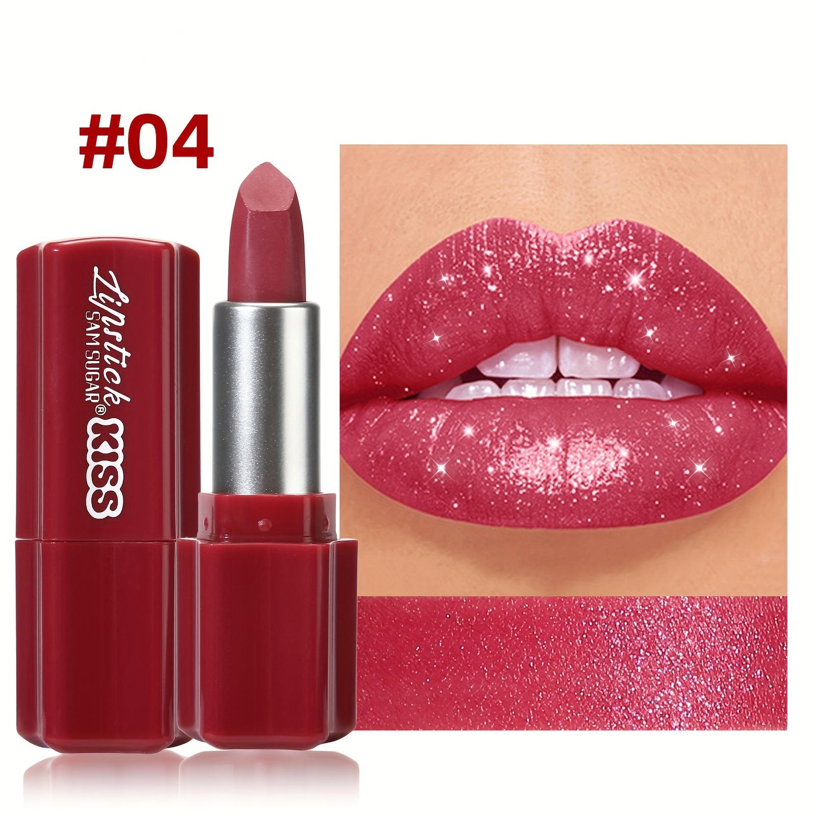 

Коралловая перламутровая помада водостойкая, стойкий мерцающий блеск для губ, нелипкая формула, легко наносимая глянцевая помада для женщин 04