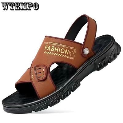 Men's Sandals with Thick Soles for Beach Wear In Summer Fashionable Cool Slippers for Men