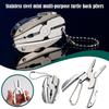 Outdoor Keychain Pliers Multifunction Folding Plier Mini Steel Folding Keychain Screwdriver Portable Camping Tools
