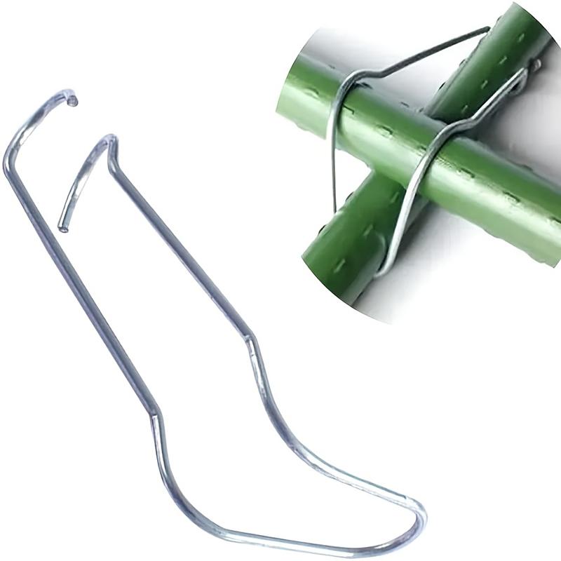 20pcs Garden Pile Connecting Stakes Clip Plant Grid Connector Clip Plant Climbing Frame Buckles For Tomato Cucumber Eggplant