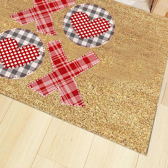 Chic Floor Mat Smooth Multifunctional Gnome Surface Cartoon Flocking Decorative Door Rug for Bathroom