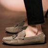 Luxury Designer 2026 New Tassel Loafers Men Casual Shoes Suede Leather Men's Flats Slip On Mens Driving Shoes Moccasins For Man