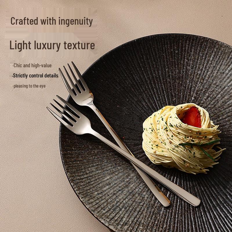 Shihua 4-Pack Stainless Steel Dinner & Dessert Forks