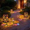 Colorful Sunflower Glow Solar Garden Lantern Shadow Light Waterproof Outdoor LED Light Solar for Patio Lawn Garden Pathway