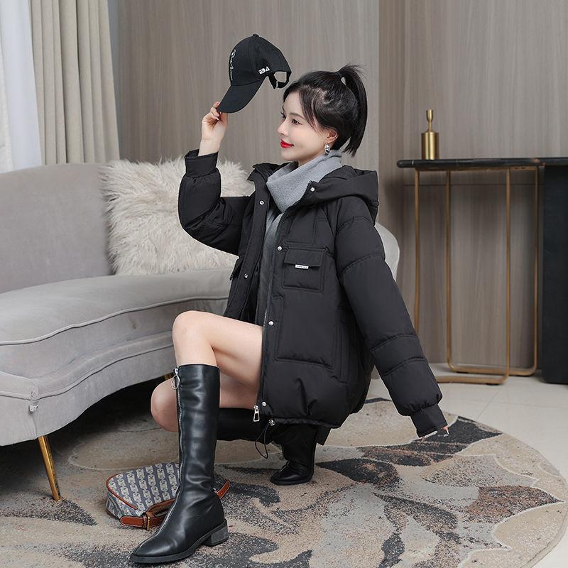 Damen Winter Slim Version Mantel Kapuze Verdickt Warm Reißverschluss Abschnitt Oberteile Jacke