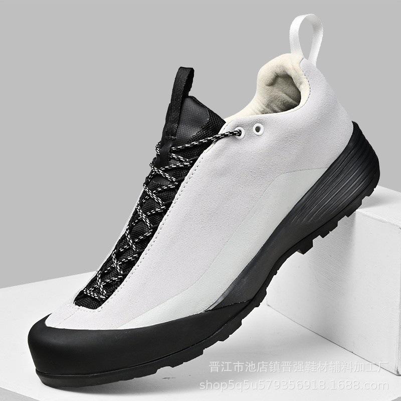 Anti-velvet leather new casual sports men's shoes waterproof outdoor mountaineering non-slip hiking shoes comfortable and wear-resistant tide shoes