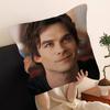 Pc Damon Salvatore Vampire Diaries Kissenbezug Auto Überwurf Kissenbezug für Sofa Auto Weihnachtsgeschenk xcm xcm