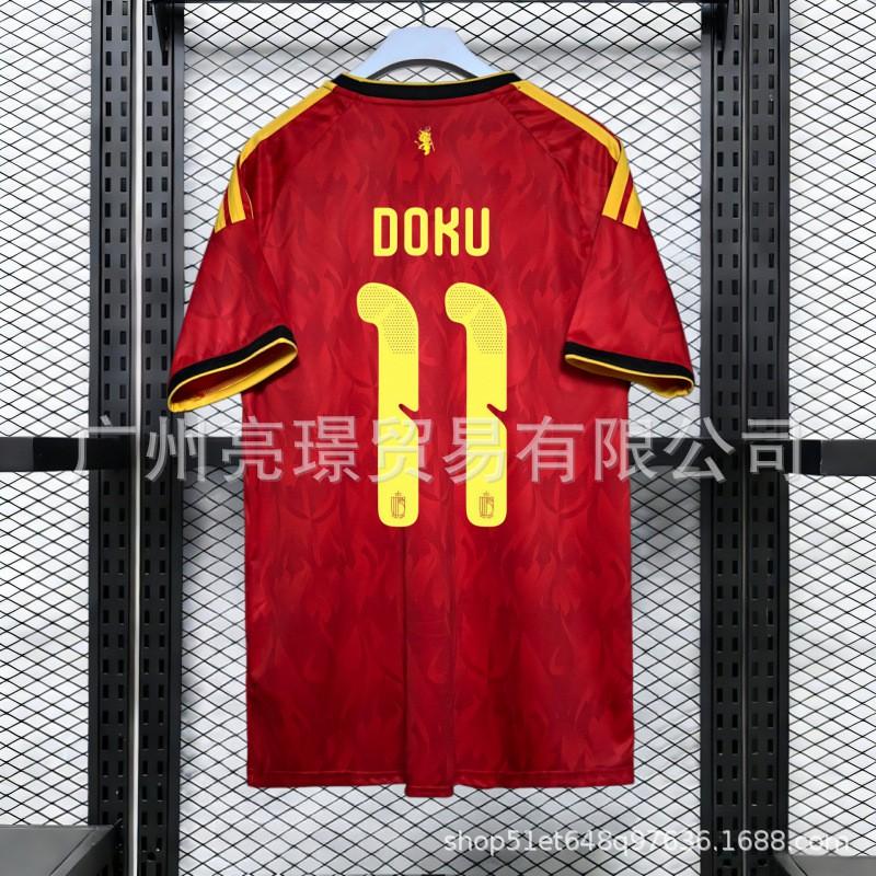 Belgium 2026 World Cup Soccer Jersey Men Women Short Sleeve Football Kit Home Away De Bruyne 7 Player Fan Version