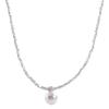 Elegant Silver Pearl Necklace: High-End Design for Women - Versatile and Chic Clavicle Accessory.