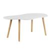 Small Coffee Table, Mid Century Modern Tea Table, Living Room Center Minimalist Display Coffee Table with Cloud
