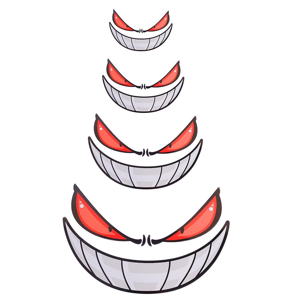 Car Devil's Eye Sticker Auto Motorcycle Body Styling Modification Demon Eyes Decal Helmet Personality DIY Decorative Stickers
