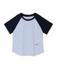AMES-WORLDWIDE Twinkle Raglan Crop Tee Blue