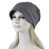Women Soild Muslim Stretch Turban Hat Camouflage Hair Loss Scarf Wrap