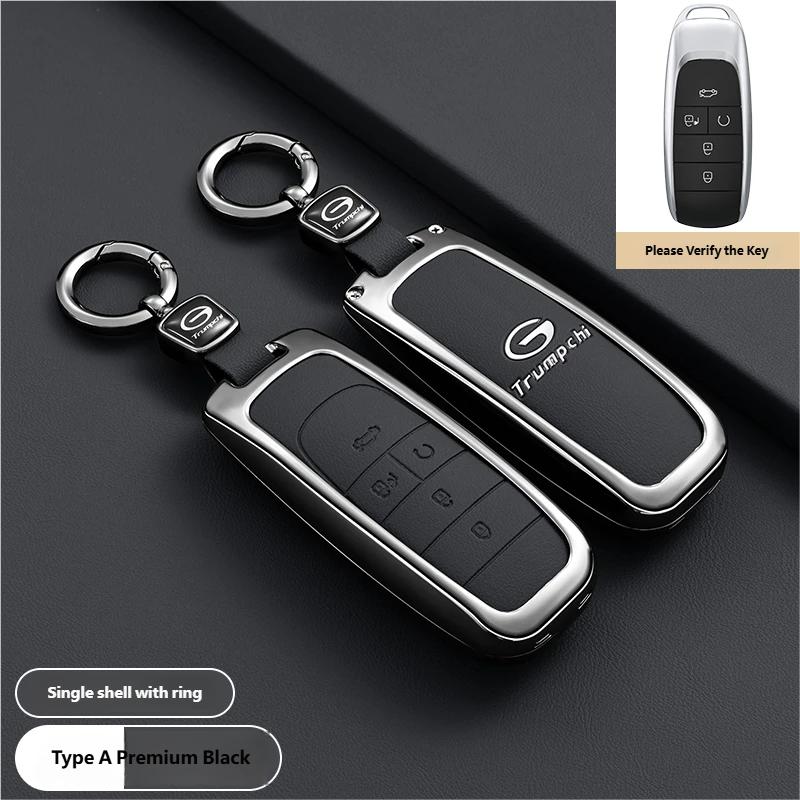 newFor GAC Trumpchi GS7 GS8 GM8 GS5 GA6 GM6 Zinc Alloy Leather Key Protect Holder Fob Auto Accessories Car Remote Key Case Cover