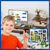 Wedo Programmable Electric Robot Kit: DIY Building Blocks for Kids Compatible with LEGO