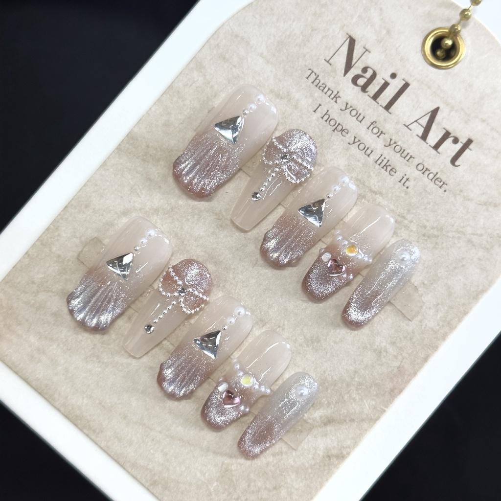 

Fairy Chic Mermaid Skirt With Pearl Shell And Cat Eye Design Readytowear Stickers Nail XS