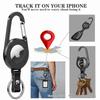 Outdoor Climbing Buckle with Apple AirTag Holder for Phone Tracking