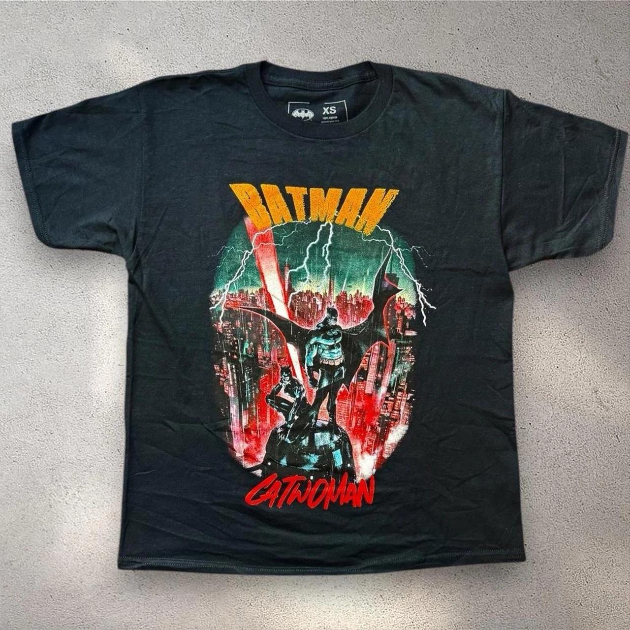 CVLA Batman Catwoman Graphic T Shirt XS Black DC Comics Unisex XL