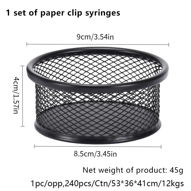 

Металлическая коробка для хранения скрепок Круглая коробка для хранения булавок и кнопок Для офисного использования