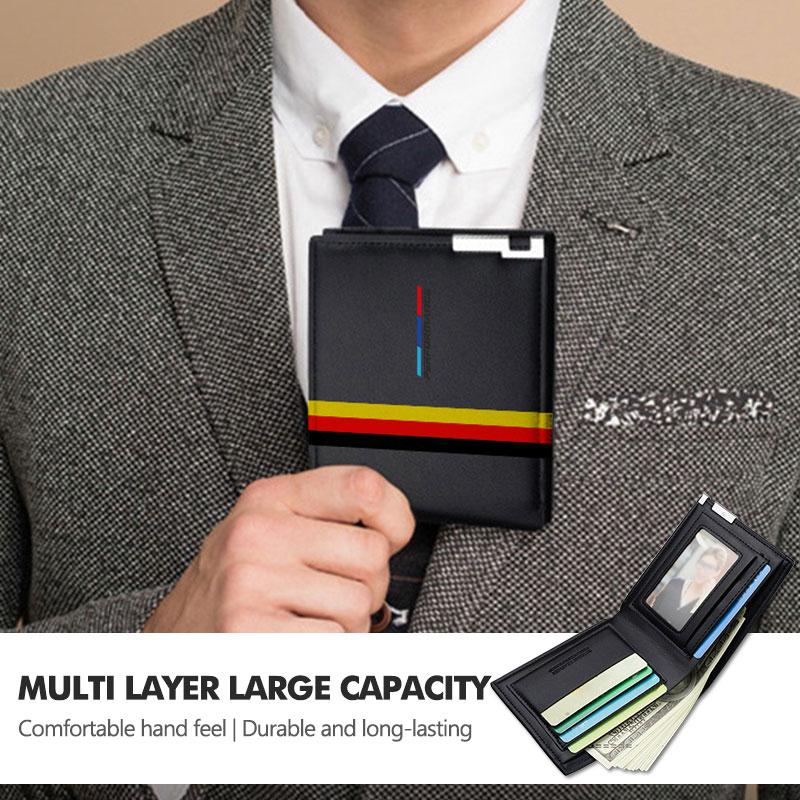 YMZD7 For BMW Men Wallet Car Logo Leather Purse Card Holder License E91 E92 E93 E60 F10 F30 E39 E36 E87 X3 X5 E70 E46 E90