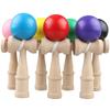 Ozora Kendama 3-Piece Set, Wooden Kendama for Competition and Practice (Black, Yellow, and Green)