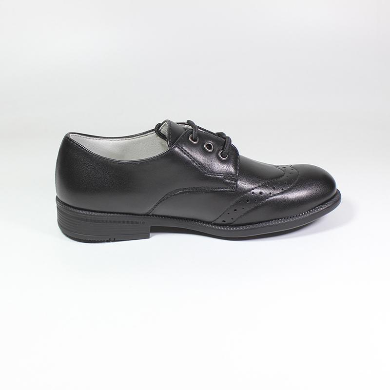 Children Kids Leather Flats Toddler Little Big Boys Lace Up Classic Style Fashion Leather Dark Black Plaid Wedding Stage Shoes